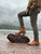 High quality view of the Huntsman boot in natural patina in outdoors