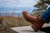 High quality lifestyle image of the Huntsman boot in natural patina