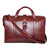 High quality front view of the Taylor leather Duffle Bag in reddish brown