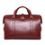 High quality back view of the Taylor leather Duffle Bag in reddish brown
