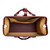 High quality inside view of the Taylor leather Duffle Bag in reddish brown