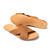 High quality red brown full grain leather Martha Sandals alternate angle - Saddleback Leather