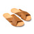High quality red brown full grain leather Martha Sandals alternate angle - Saddleback Leather