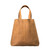 This is the front view of the giant leather weekend tote in light tan