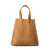 This is the back view of the giant leather weekend tote in light tan