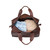 High quality inside of the simple overnight leather duffle bag in red brown filled