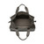 High quality inside of the simple overnight leather duffle bag in carbon black