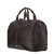 High quality side of the simple overnight leather duffle bag in dark coffee