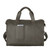High quality back of the simple overnight leather duffle bag in carbon black