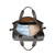 High quality inside of the simple overnight leather duffle bag in dark brown filled