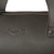 High quality up close look at the logo in carbon black