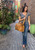 High quality tan full grain Simple Overnight Leather Duffle Bag detail view - Saddleback Leather