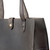 This is the up close view of the women's leather tote in black