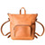 This tan leather backpack is perfect for everyday carry