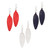 Leather Feather Earrings