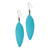 Leather Feather Earrings