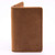 High quality tan full grain Dave's Deals Slim Leather Business Card Holder - Tobacco front view - Saddleback Leather