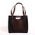 High quality dark brown full grain Dave's Deals Everyday Leather Tote - Dark Coffee Brown front view - Saddleback Leather