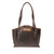 Dave's Deals Urban Leather Tote - Dark Coffee Brown