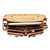 High quality red brown full grain Dave's Deals Front Pocket Leather Briefcase - Chestnut interior view - Saddleback Leather