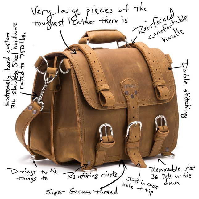classic leather satchel