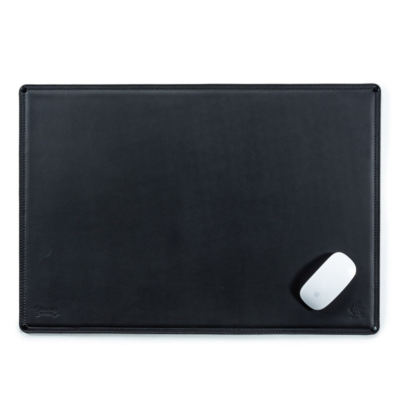 Dave's Deals Leather Desk Pad - Old Design - Black