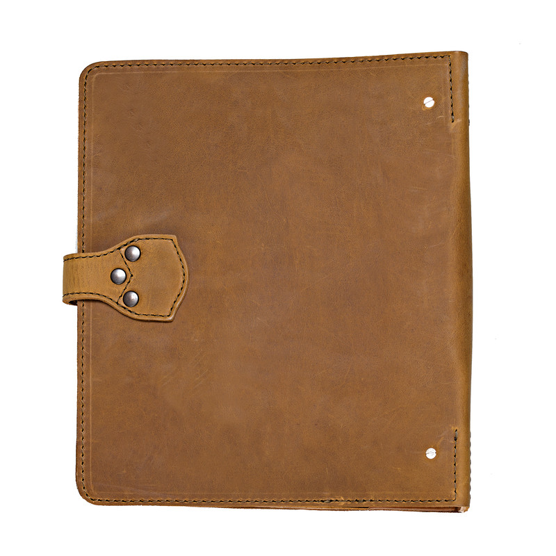 Leather 3 Ring Binder A Ringed Binder of Real Full Grain Saddleback