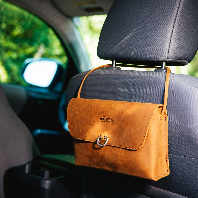 High quality full grain Large Leather Organizer Bag front view - Saddleback Leather