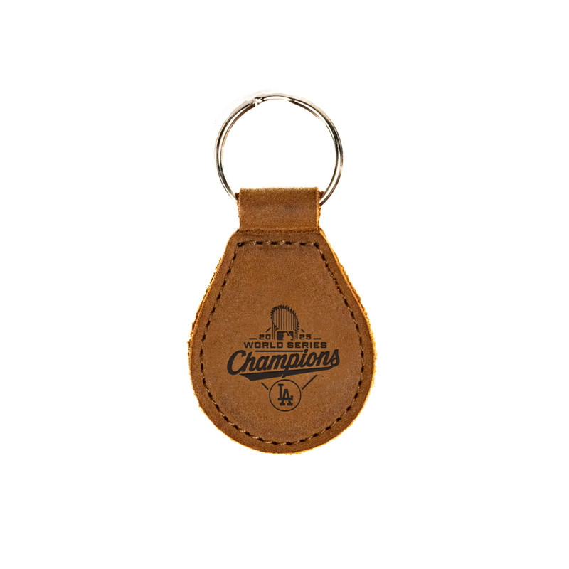 Leather Keychain | Los Angeles Dodgers World Series | Saddleback