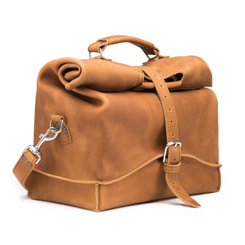 One Piece Leather Duffle Bag