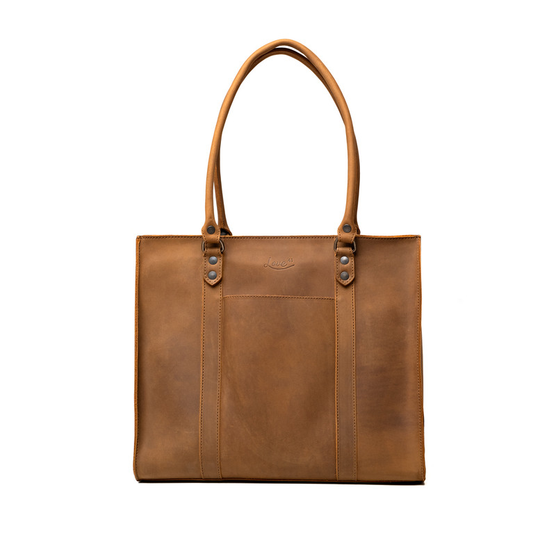 Full Grain Leather Tote Bag | Love 41