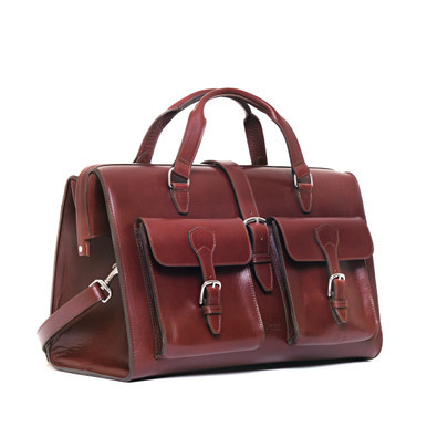 Dave's Deals Wesley Deep Pocket Duffle - Oxblood