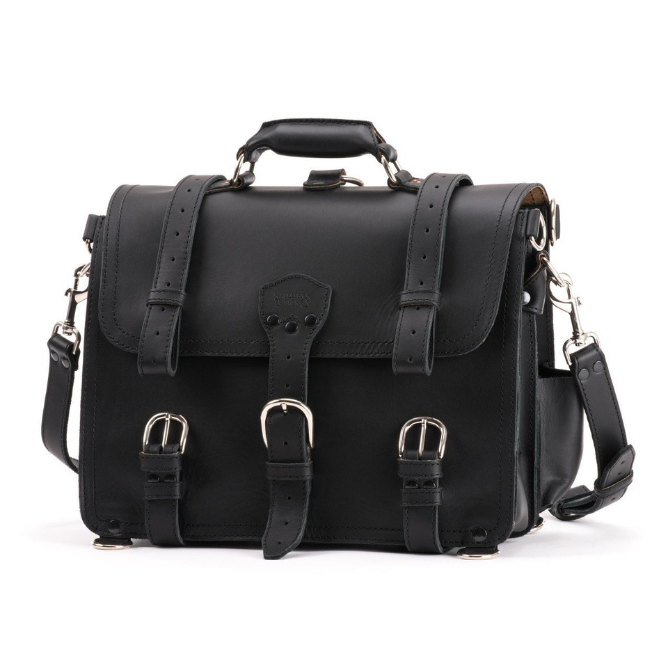 Leather Briefcase | Laptop Bag Real Genuine Full Grain | Saddleback