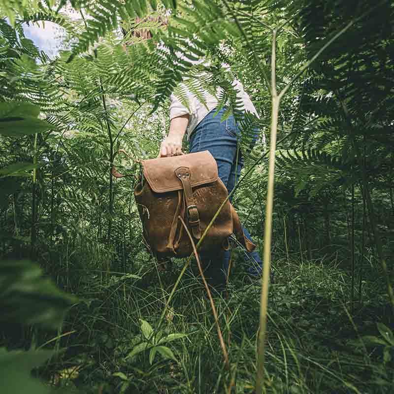 This backpack is designed with simplicity and functionality in mind, and is perfect for anyone with a full grain leather collection.