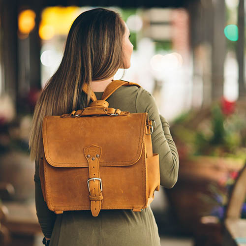 Small Leather Satchel