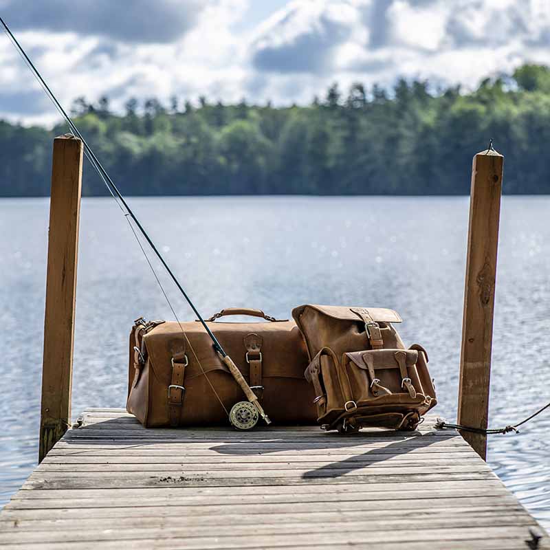 Saddleback Hand-Tooled Bag