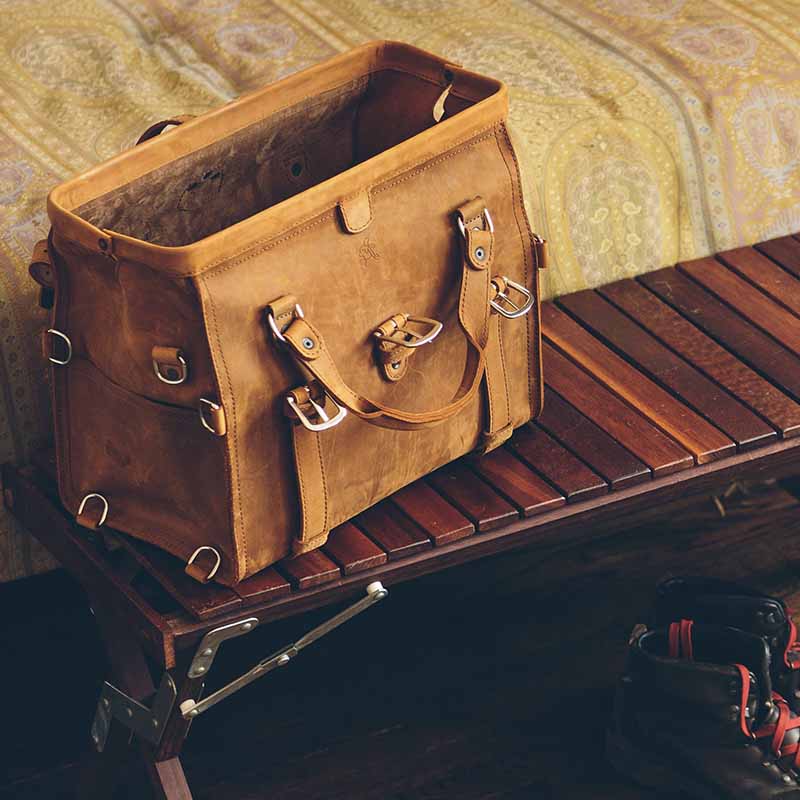 Doctor's Leather Duffle Bag