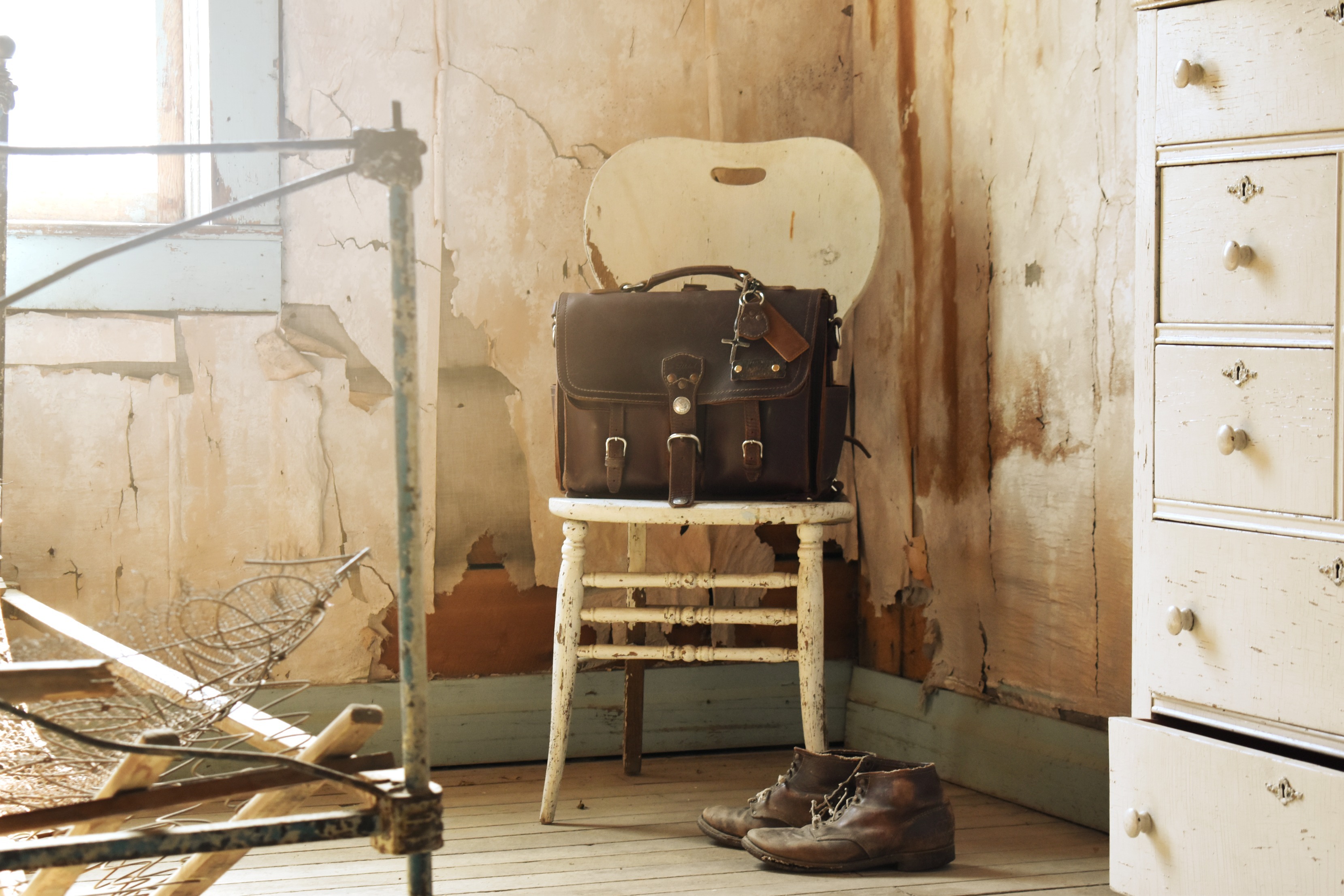 High quality leather briefcase.