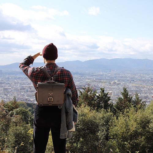 Rounded Leather Satchel