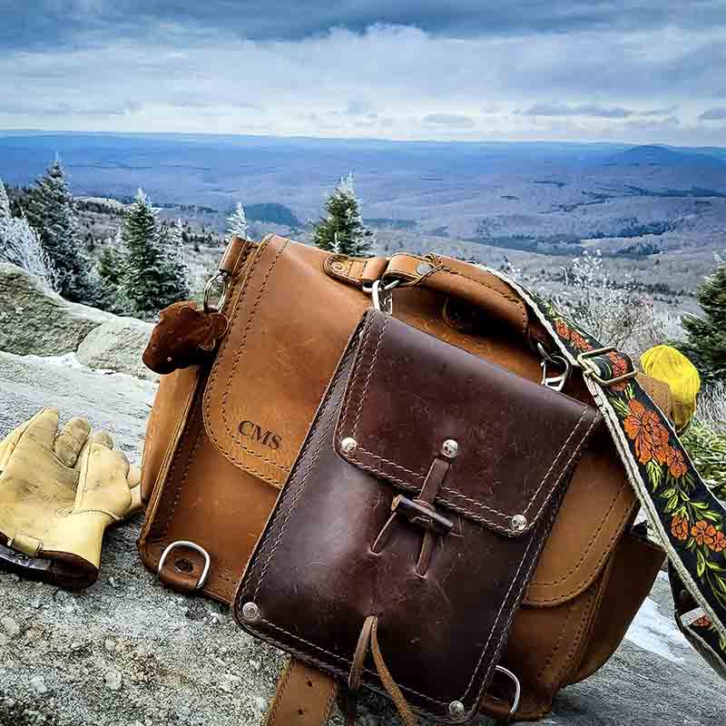 The clearance leather satchel