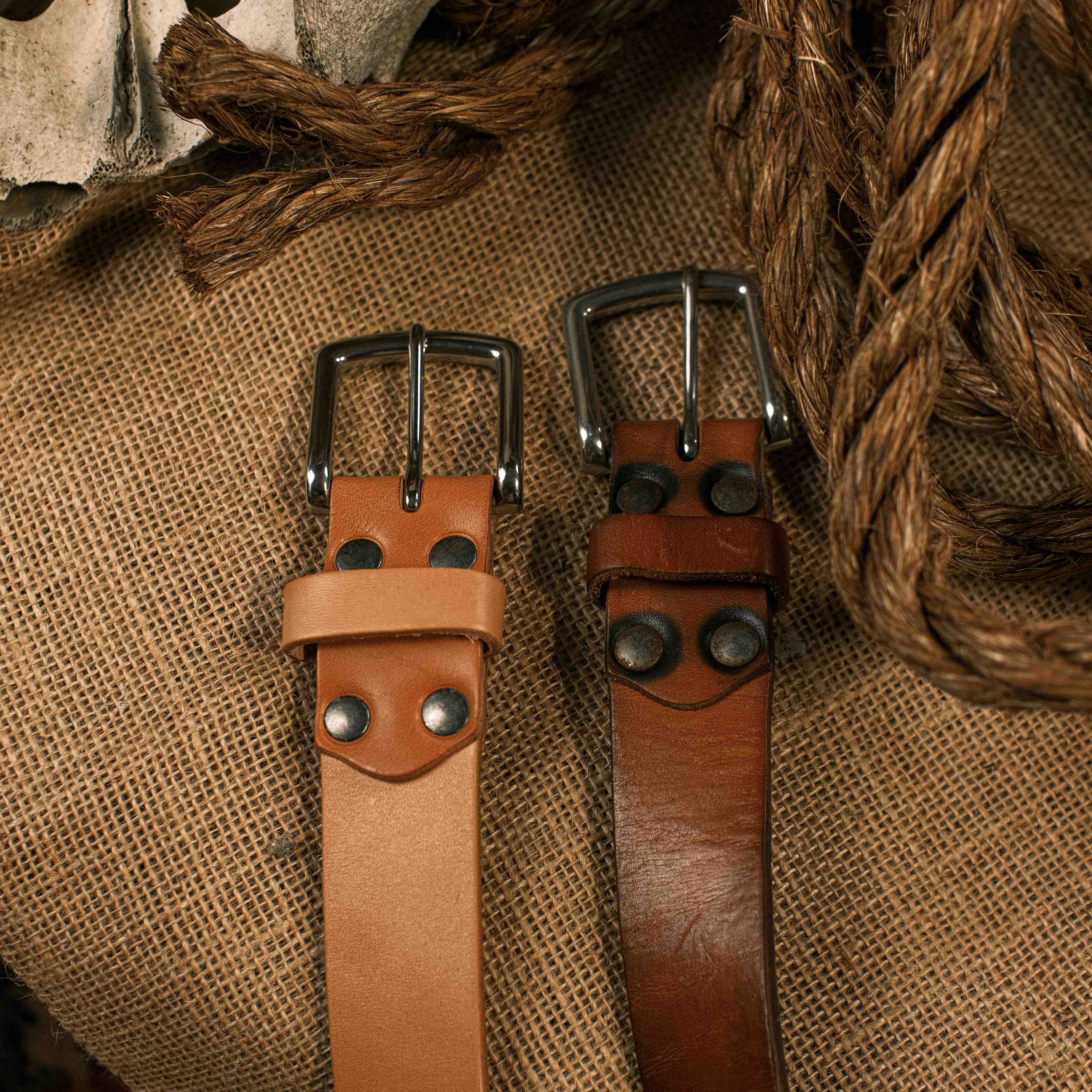 The Perfect Leather Belt Loop Keychain Medium Brown / Medium