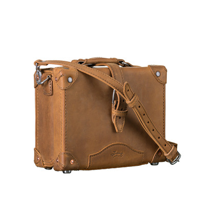 Vintage Hartmann Belting Leather Plastic Lined Weekender Bag