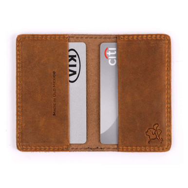 Mens Leather Business Card Wallet - Handmade Simple Slim Card Case –  Marlondo Leather Co.