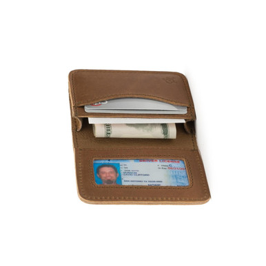 saddleback card sleeve 5-Slot Super Slim Front Pocket Wallet (Tobacco Snakebite Leather) This leather business card holder is meant to help you close deals Saddleback Leather Co. Men's Brown