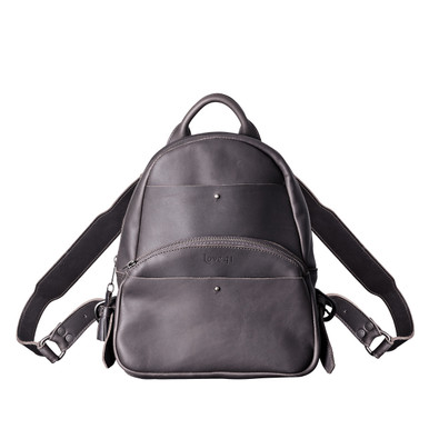 Tulip Black - Leather Backpack - leathershop.com.au