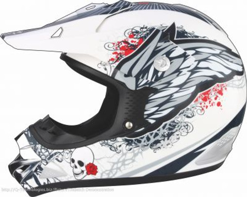 ZEUS HELMET ZS-907C WHITE MOTOCROSS