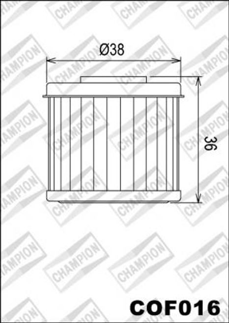 CHAMPION FILTER COF016 (X357-X349 )