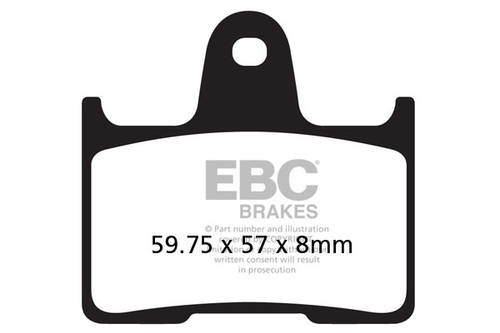 Спирачни Накладки EBC FA254HH / EBC Brake Pads FA254HH