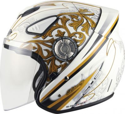 ZEUS HELMET JET ZS-608 GOLD
