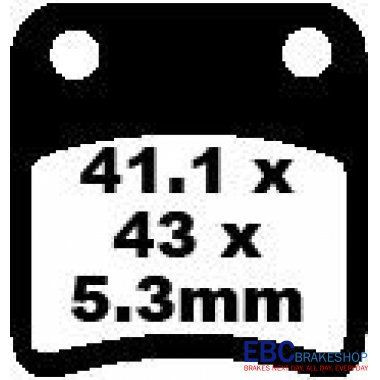EBC BRAKE PADS SFA257